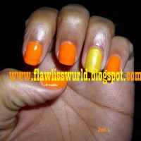 Orange n Yellow Nails